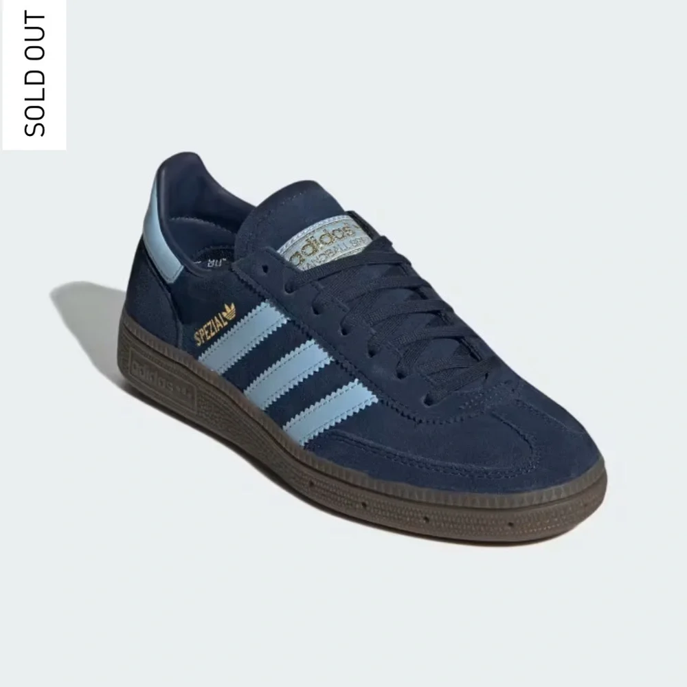 Adidas Handball Spezial Shoes Collegiate Navy Clear Sky Size Youth 5.5/Women 6.5 - Picture 3 of 16